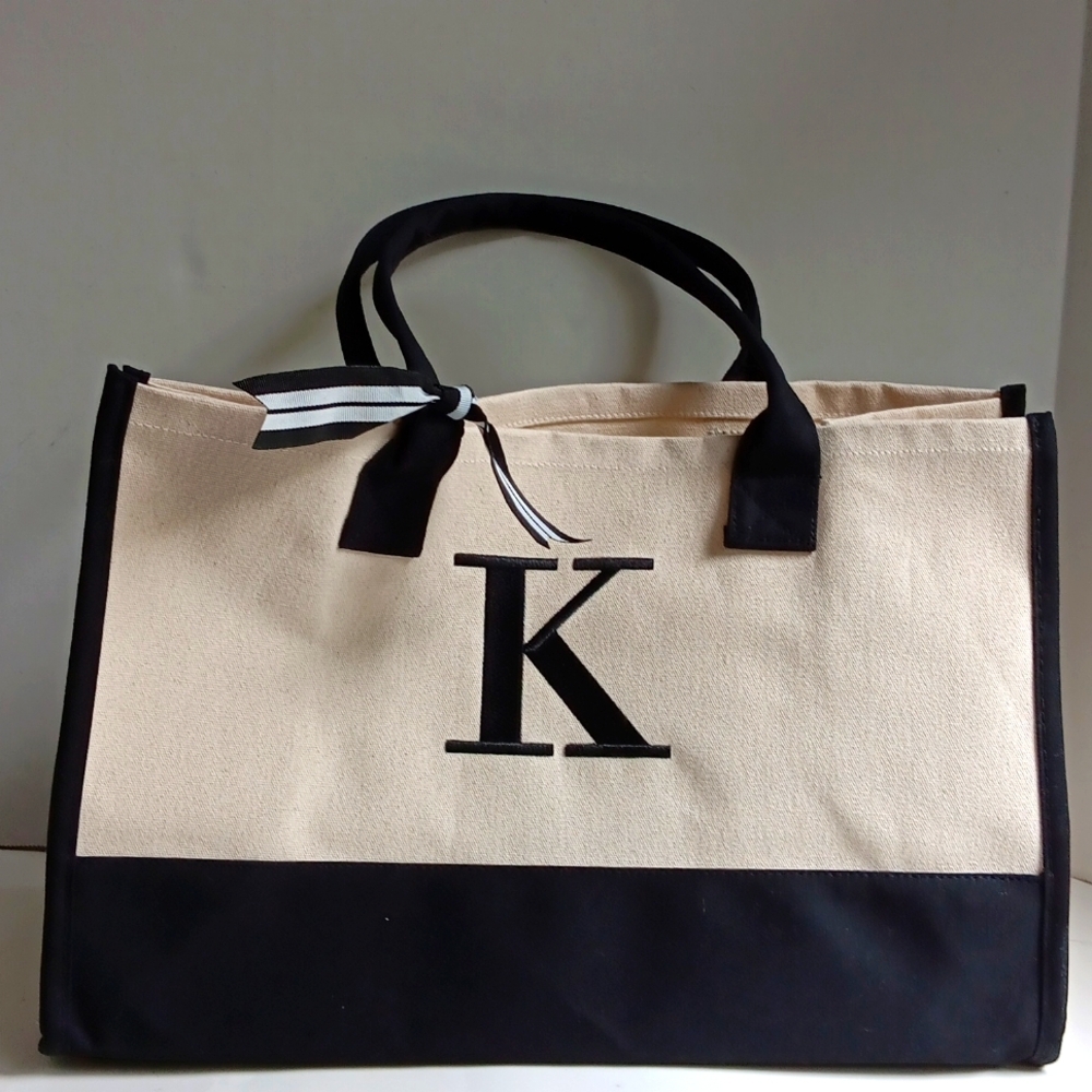 CANVAS INITIAL K BAG